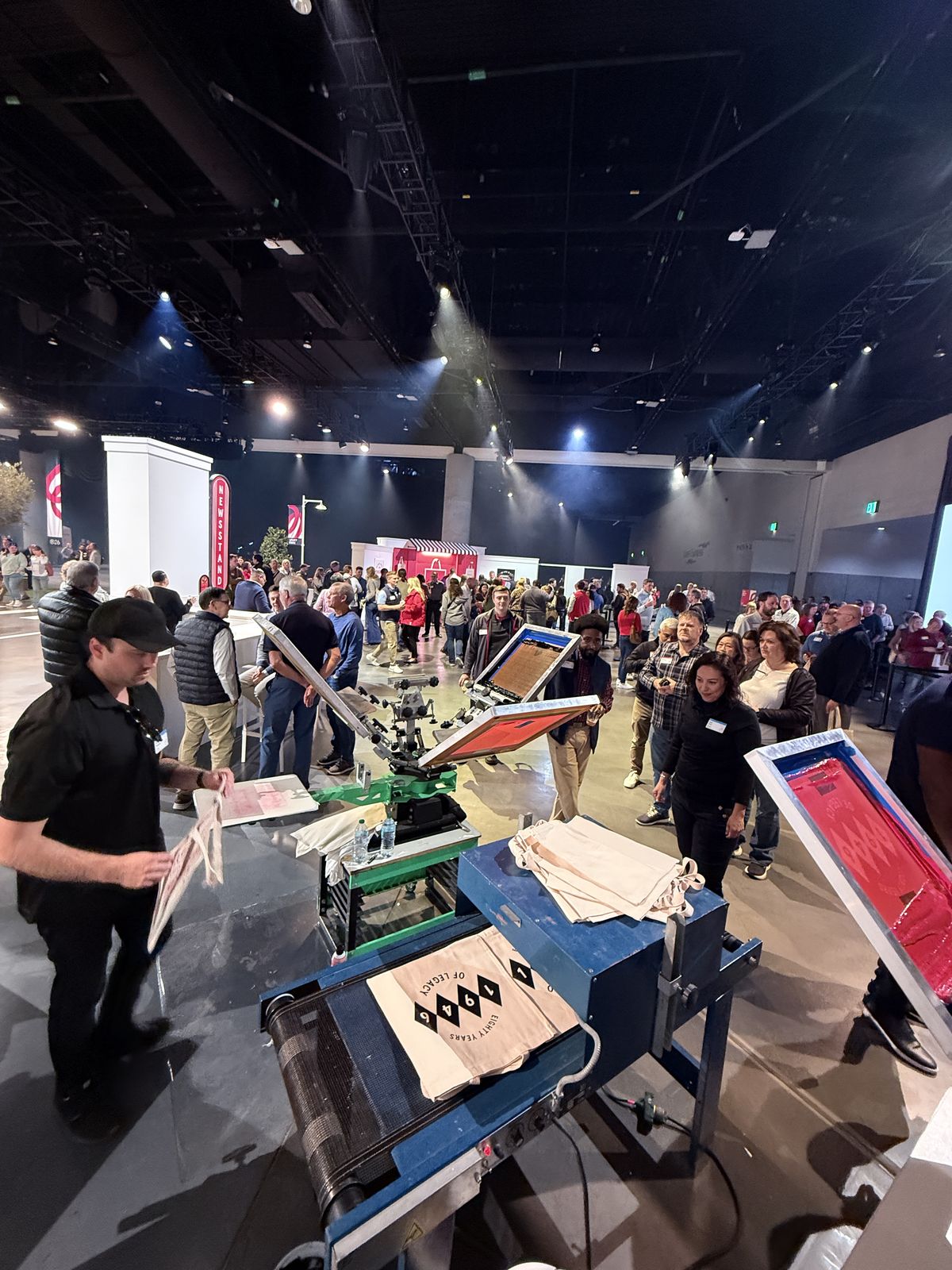 On-site booth printing at an Oklahoma City trade show